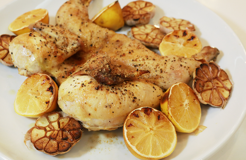 Baked Lemon Garlic Chicken (ไก่อบกระเทียมเลมอน)